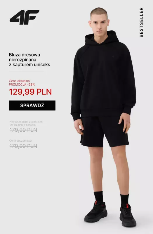 4F - gazetka promocyjna -20% na kurtki, bluzy i spodnie przy zakupach od 199 PLN   - strona 3