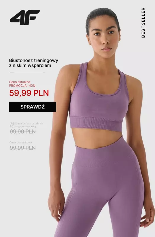 4F - gazetka promocyjna Produkty z wyprzedaży do 100 zł – Dla Niej od poniedziałku 19.05  - strona 7