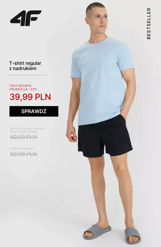 4F - gazetka promocyjna Produkty z wyprzedaży do 100 zł – Dla Niego   - strona 3