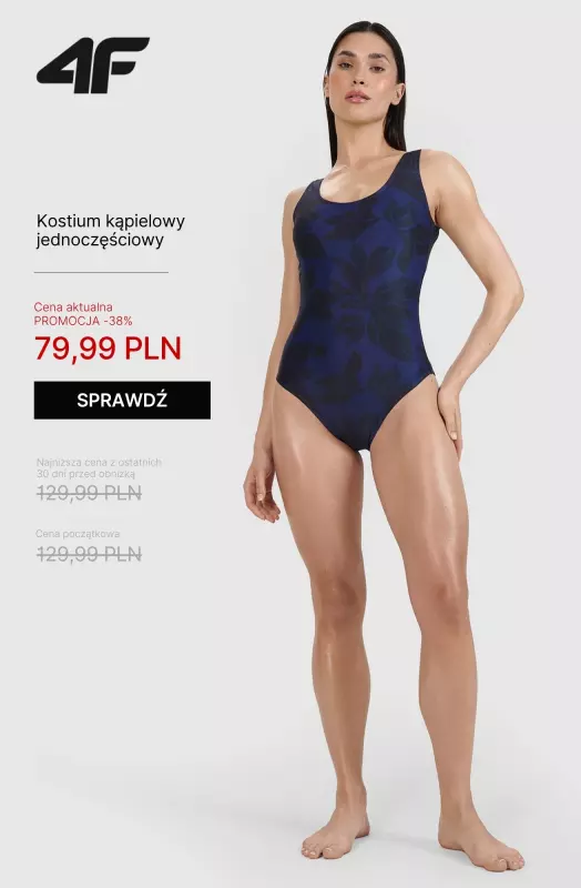 4F - gazetka promocyjna Kostiumy kąpielowe dla Niej w supercenach od piątku 30.05  - strona 7