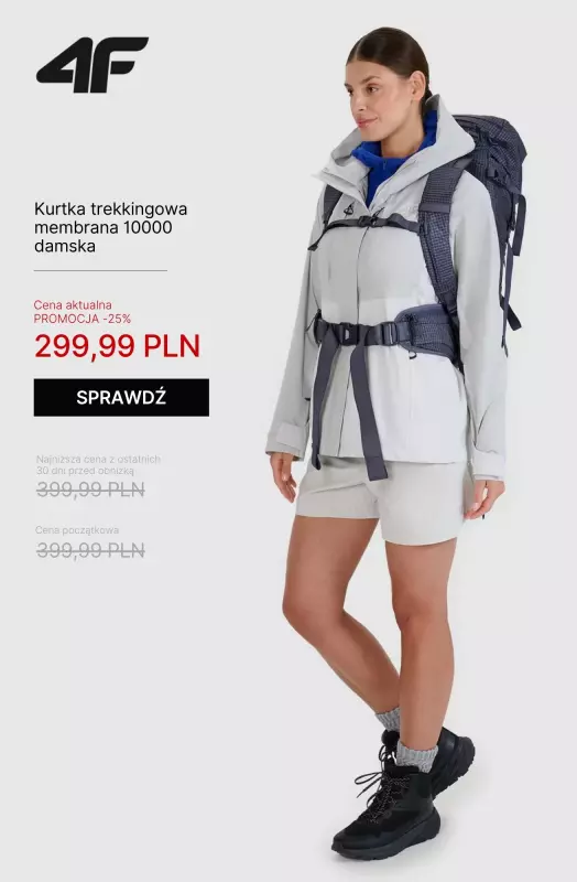 4F - gazetka promocyjna Letni trekking – wszystko na wycieczkę w góry od czwartku 05.06 do piątku 13.06 - strona 16