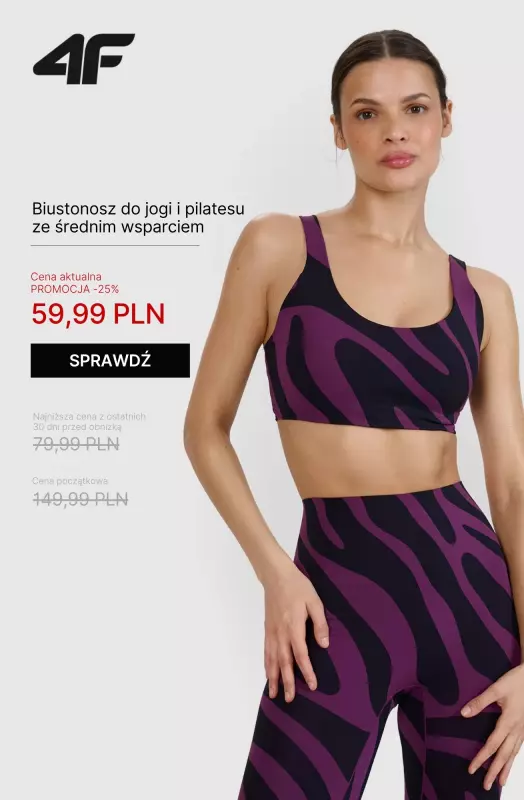 4F - gazetka promocyjna Ubrania na jogę i pilates – do 150 zł od piątku 13.06  - strona 2