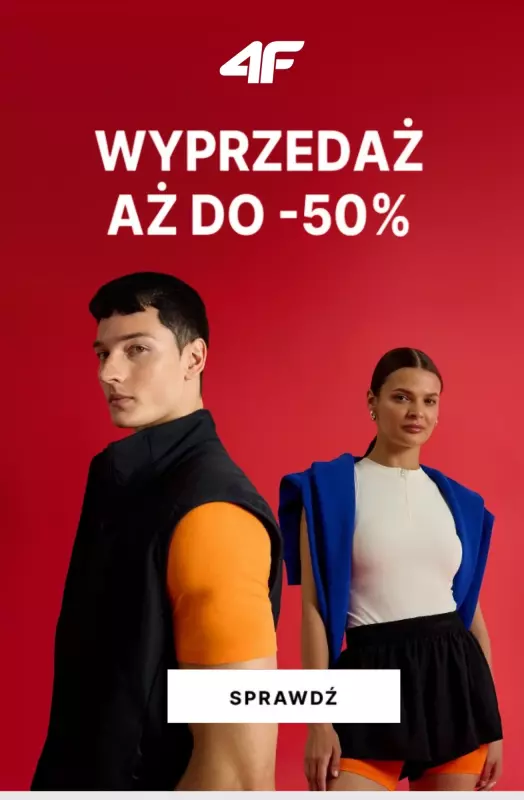 4F - gazetka promocyjna Wyprzedaż do -50% od piątku 13.06 do poniedziałku 30.06