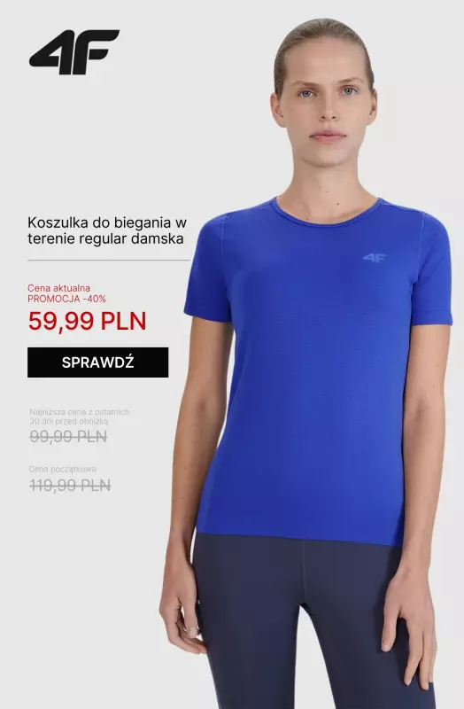 4F - gazetka promocyjna Kolekcja biegowa dla Niej od czwartku 26.06  - strona 7