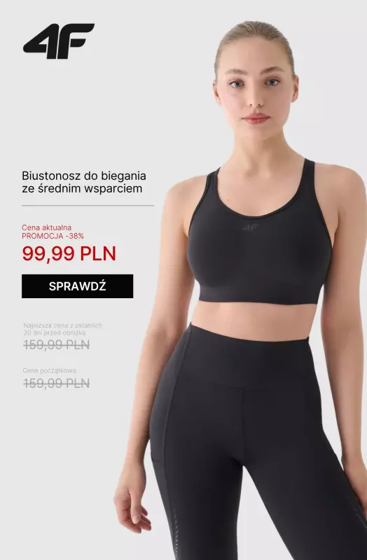 4F - gazetka promocyjna Kolekcja biegowa dla Niej od czwartku 26.06  - strona 4