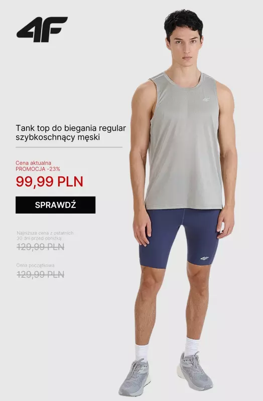 4F - gazetka promocyjna Kolekcja biegowa dla Niego od czwartku 26.06  - strona 4
