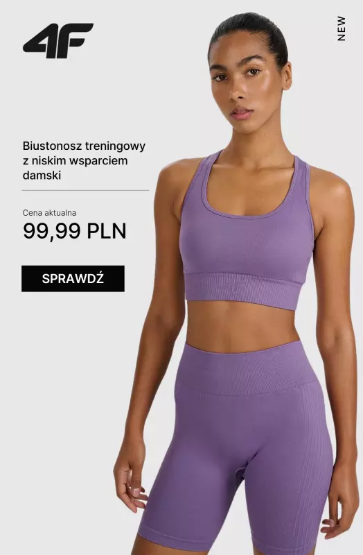 4F - gazetka promocyjna Nowa kolekcja treningowa dla Niej od wtorku 08.07  - strona 5