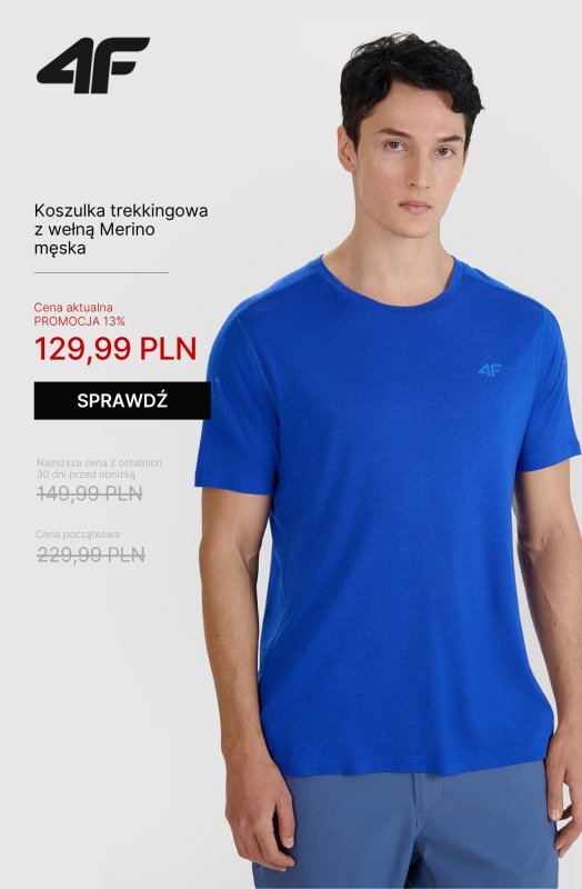 4F - gazetka promocyjna Trekking do -50% – ubierz się na szlak! od piątku 18.07 do poniedziałku 21.07 - strona 13