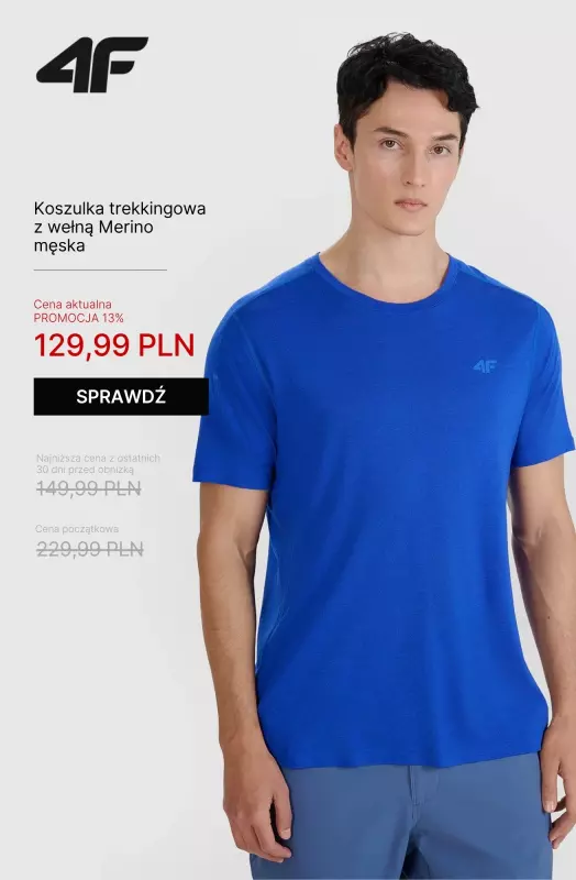4F - gazetka promocyjna Trekking do -50% – ubierz się na szlak! od piątku 18.07 do poniedziałku 21.07 - strona 13