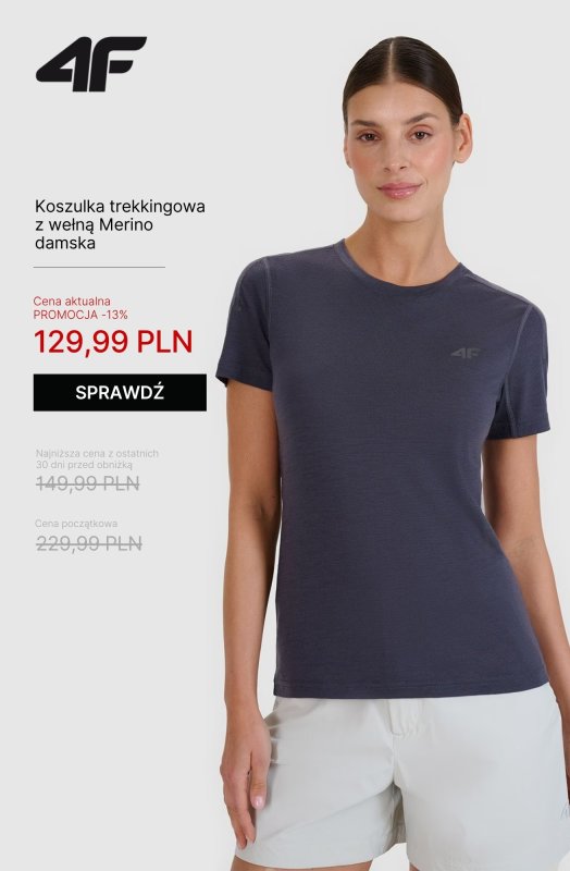 4F - gazetka promocyjna Trekking do -50% – ubierz się na szlak! od piątku 18.07 do poniedziałku 21.07 - strona 9