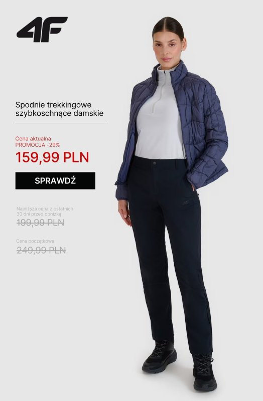 4F - gazetka promocyjna Trekking do -50% – ubierz się na szlak! od piątku 18.07 do poniedziałku 21.07 - strona 15