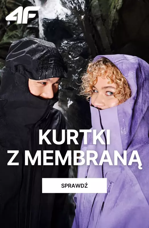 4F - gazetka promocyjna Kurtki z membraną – idealne na deszczowe dni od poniedziałku 28.07 
