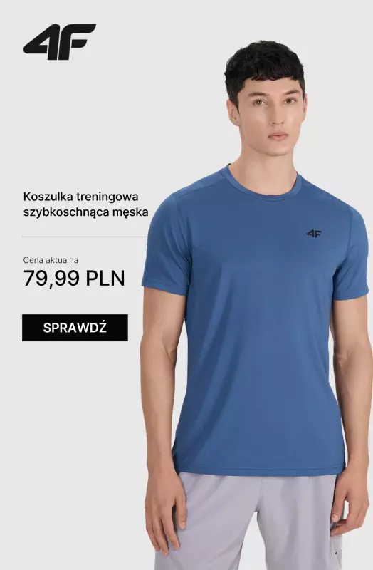 4F - gazetka promocyjna Nowa kolekcja treningowa dla Niego od czwartku 07.08  - strona 4