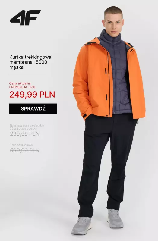 4F - gazetka promocyjna Najlepsze okazje: TREKKING od czwartku 14.08  - strona 17