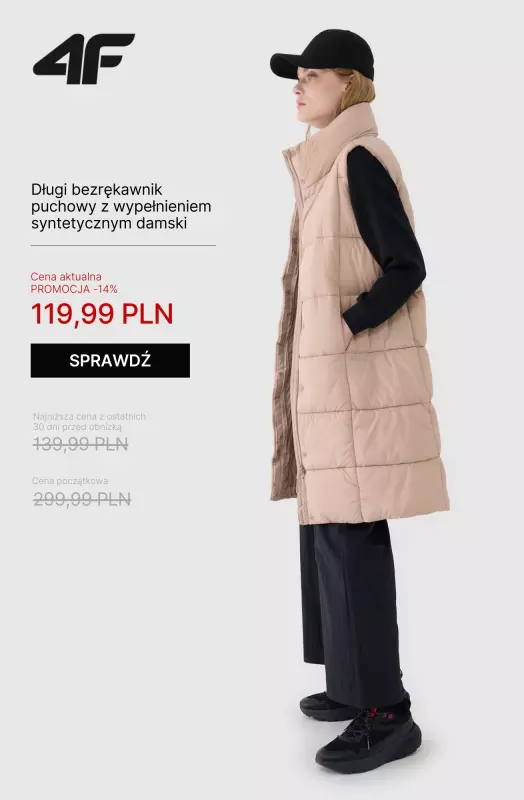 4F - gazetka promocyjna Kurtki przejściowe damskie – od 69,99 zł   - strona 3