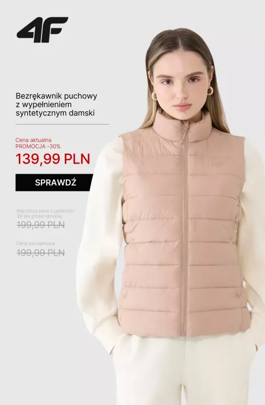 4F - gazetka promocyjna Kurtki przejściowe damskie – od 69,99 zł od piątku 05.09  - strona 10