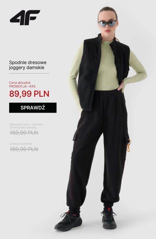 4F - gazetka promocyjna Bluzy i spodnie dresowe dla niej od poniedziałku 15.09  - strona 5