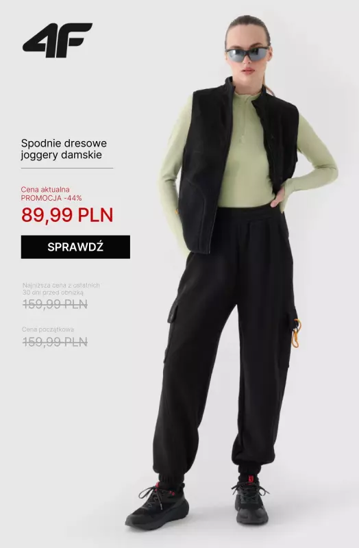 4F - gazetka promocyjna Bluzy i spodnie dresowe dla niej od poniedziałku 15.09  - strona 5