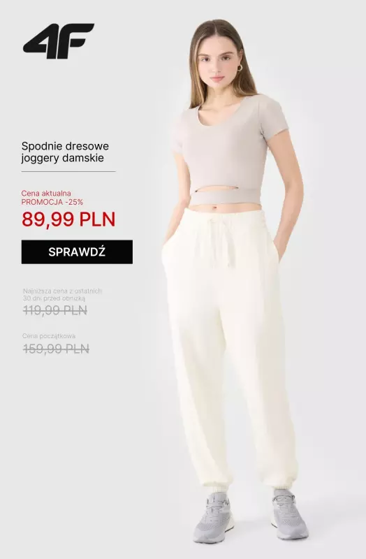 4F - gazetka promocyjna Bluzy i spodnie dresowe dla niej   - strona 3
