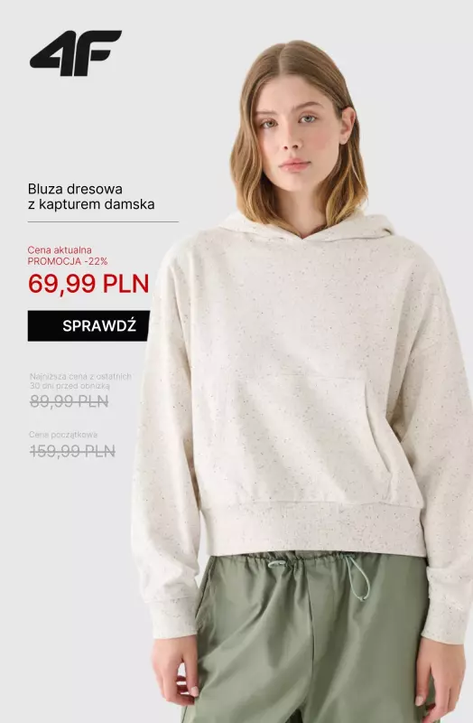 4F - gazetka promocyjna Bluzy i spodnie dresowe dla niej   - strona 2