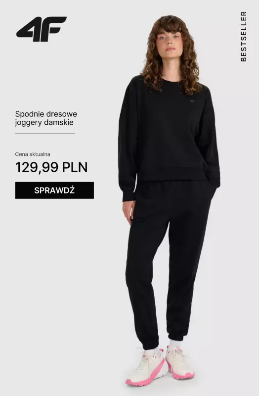4F - gazetka promocyjna Bluzy i spodnie dresowe dla niej od poniedziałku 15.09  - strona 9