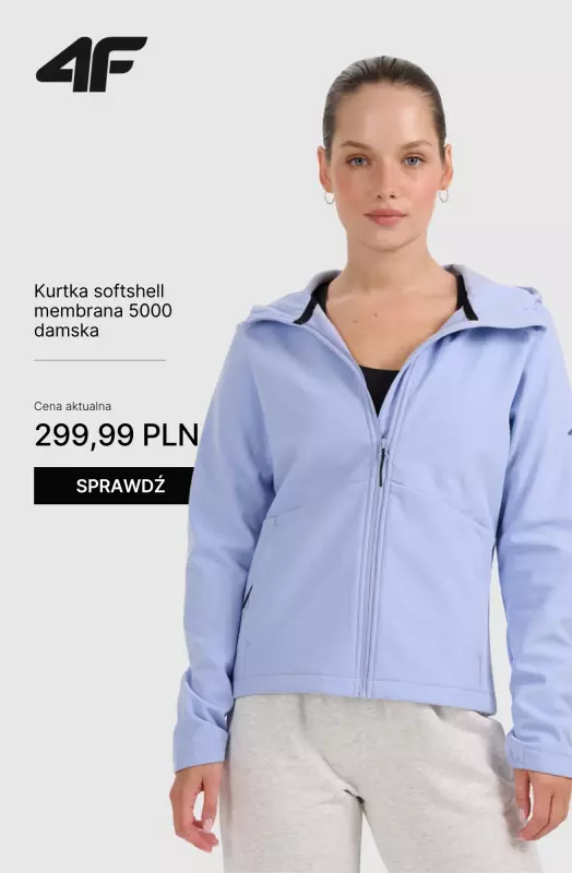 4F - gazetka promocyjna Kurtki z membraną dla niej od wtorku 30.09  - strona 7