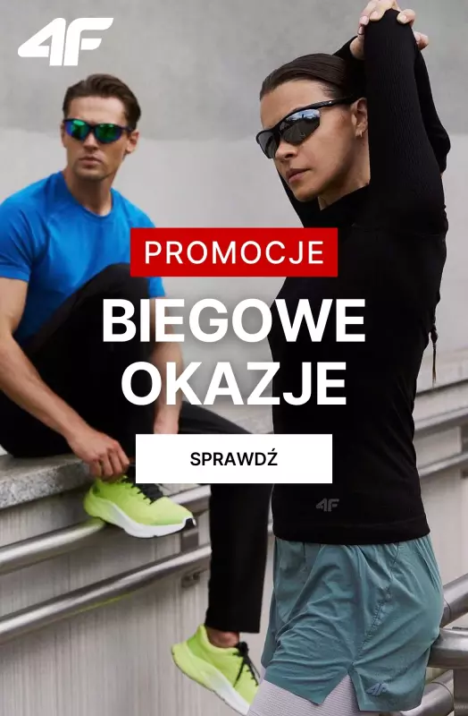 4F - gazetka promocyjna Biegowe okazje od wtorku 07.10 