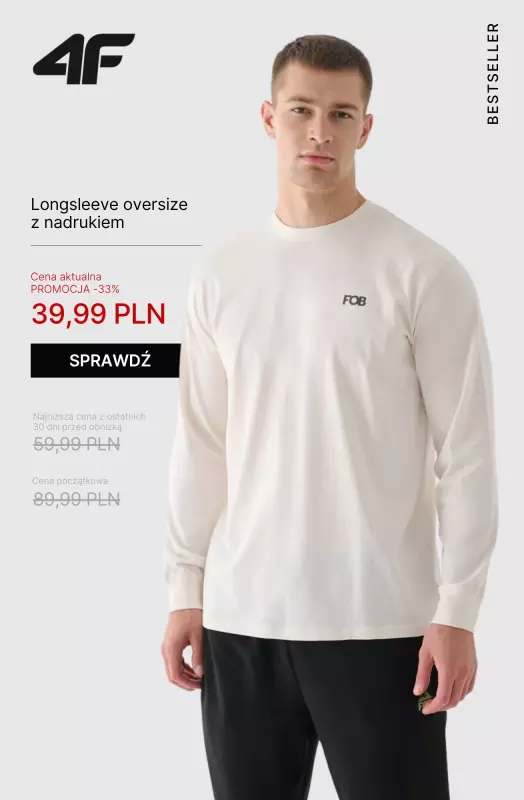 4F - gazetka promocyjna Wyprzedaż: bestsellery męskie   - strona 2