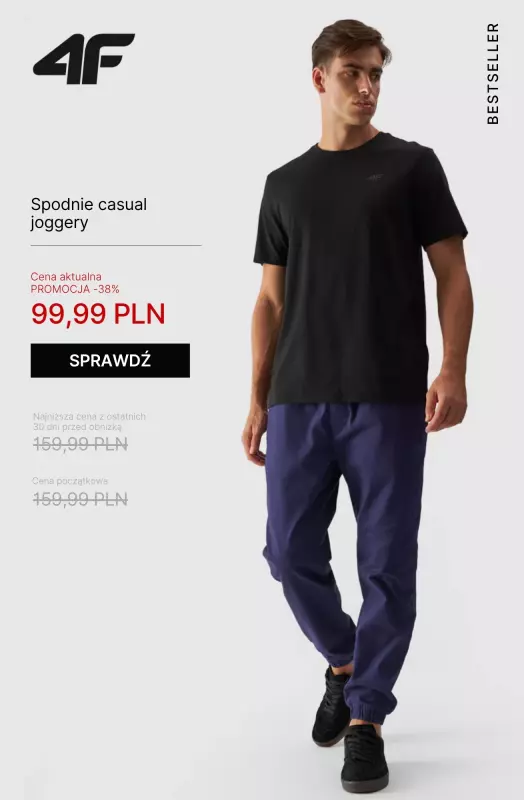 4F - gazetka promocyjna Wyprzedaż: bestsellery męskie   - strona 3