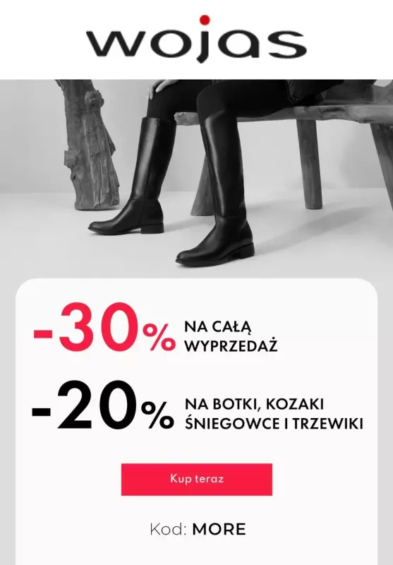 Wojas - gazetka promocyjna -20% na buty zimowe od czwartku 06.02 do wtorku 11.02