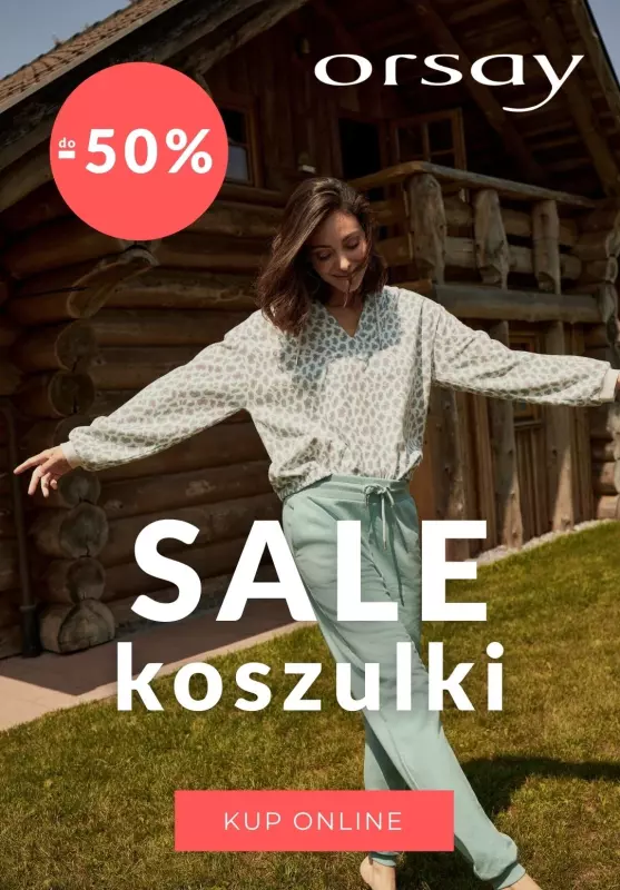 Orsay - gazetka promocyjna Do -50% na koszulki damskie od piątku 29.10 do piątku 05.11