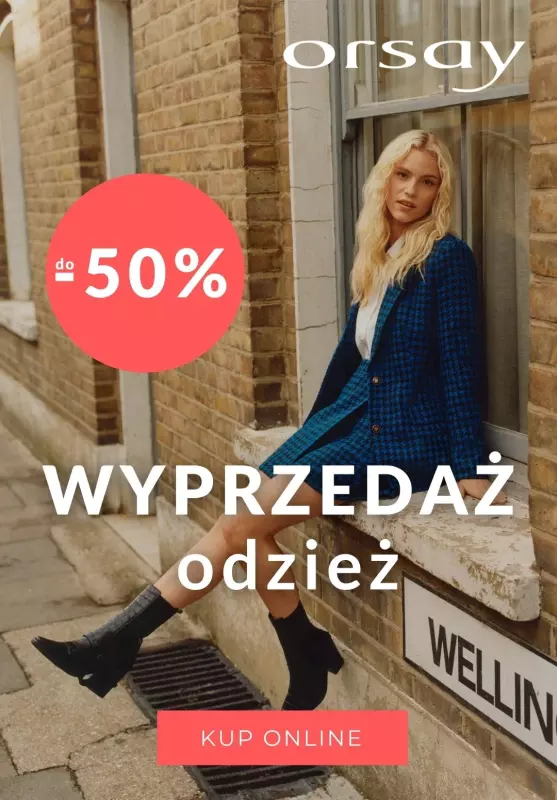 Orsay - gazetka promocyjna Do -50% na odzież damską od poniedziałku 03.01 do środy 12.01