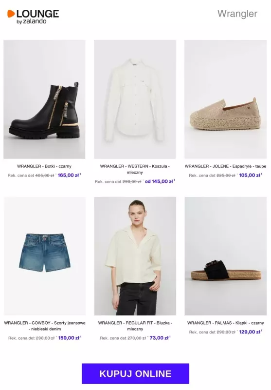 Lounge by Zalando - gazetka promocyjna Do -80%  Wrangler od piątku 26.07 do niedzieli 28.07 - strona 2