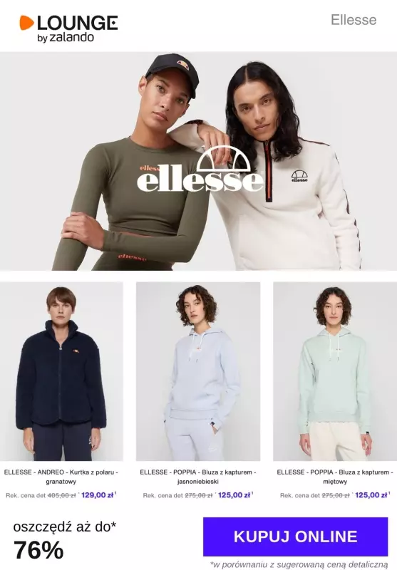 Lounge by Zalando - gazetka promocyjna Do - 76% Ellesse od poniedziałku 07.10 do czwartku 10.10