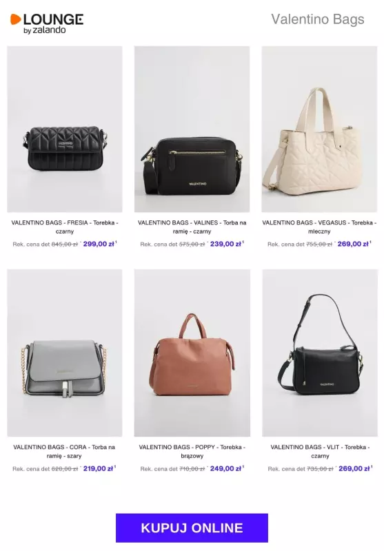 Lounge by Zalando - gazetka promocyjna Do -75% Valentino Bags od wtorku 29.10 do czwartku 31.10 - strona 3