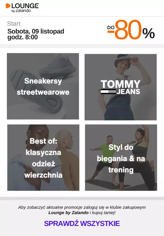 Lounge by Zalando - gazetka promocyjna Do -80% promocje na wybrane marki na WEEKEND! od soboty 09.11 do niedzieli 10.11