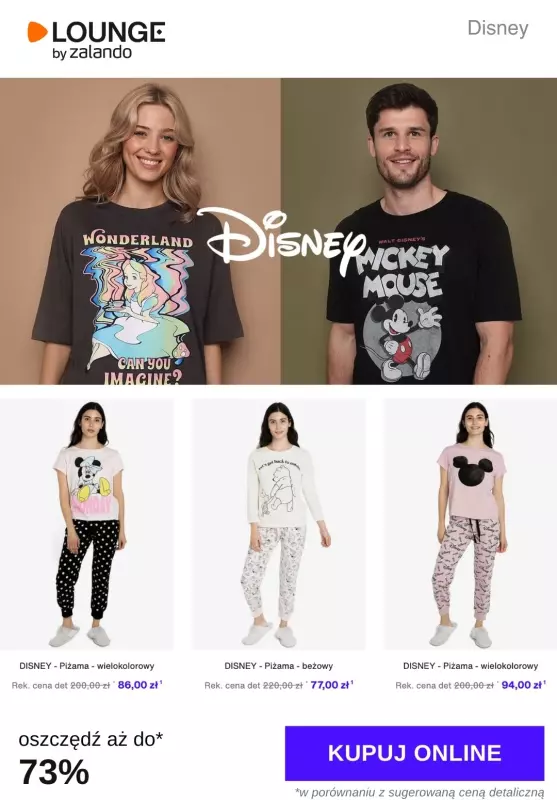 Lounge by Zalando - gazetka promocyjna Do -73% Disney od czwartku 14.11 do soboty 16.11