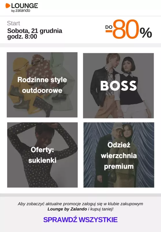 Lounge by Zalando - gazetka promocyjna Do -75% promocje na wybrane marki na WEEKEND! od soboty 21.12 do niedzieli 22.12