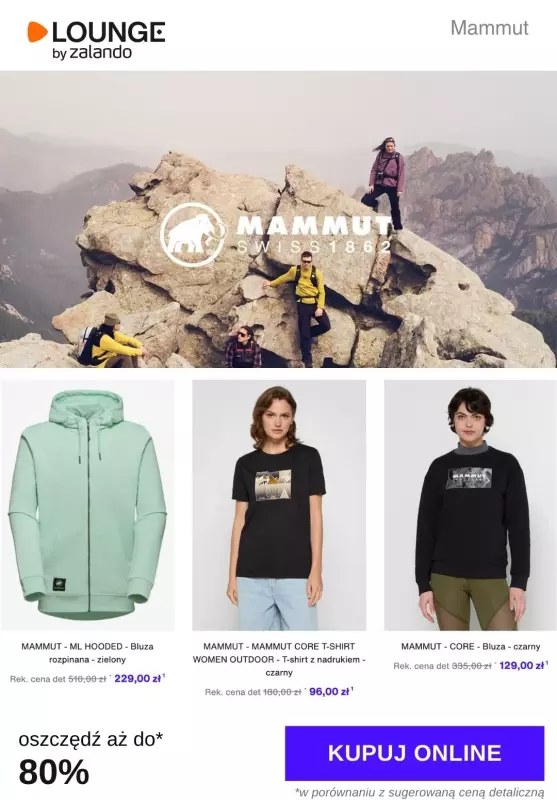 Lounge by Zalando - gazetka promocyjna Do -80% Mammut od poniedziałku 03.02 do piątku 07.02