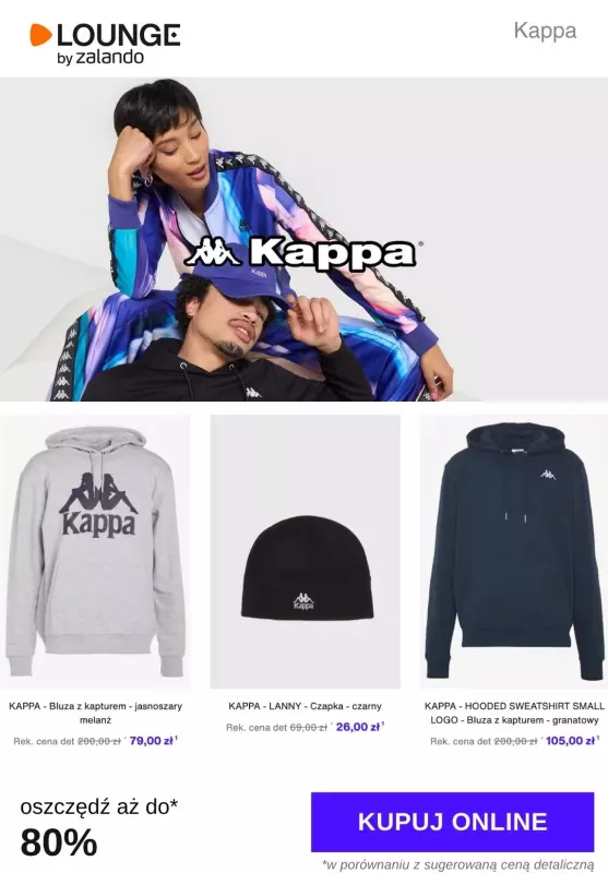 Lounge by Zalando - gazetka promocyjna Do -80% Kappa od piątku 07.02 do wtorku 11.02