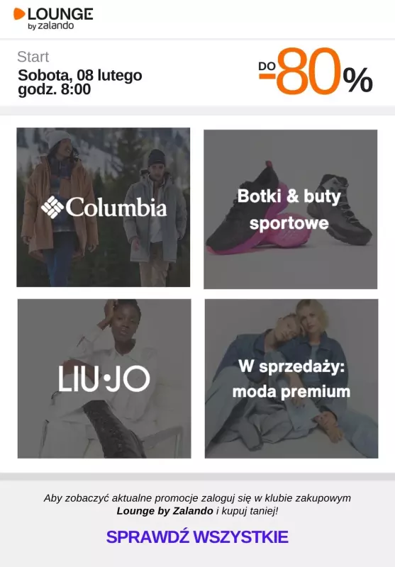 Lounge by Zalando - gazetka promocyjna Do -80% promocje na wybrane marki na WEEKEND! od soboty 08.02 do niedzieli 09.02