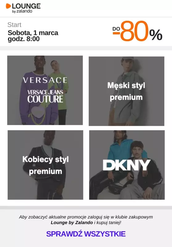 Lounge by Zalando - gazetka promocyjna Do -80% promocje na wybrane marki na WEEKEND! od soboty 01.03 do niedzieli 02.03