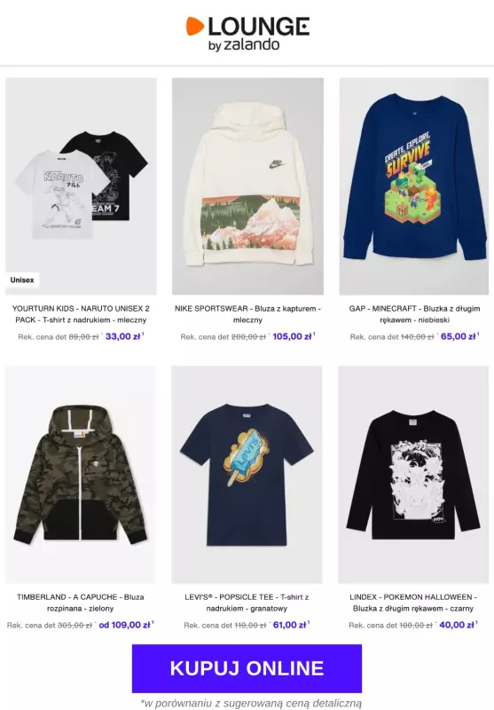 Lounge by Zalando - gazetka promocyjna Do -80% styl streetwear dla dzieci od piątku 14.03 do niedzieli 16.03 - strona 3
