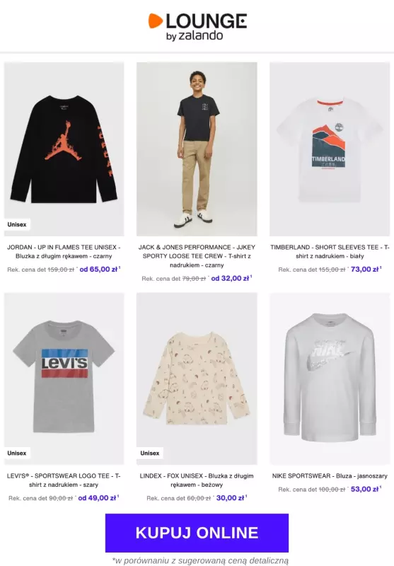 Lounge by Zalando - gazetka promocyjna Do -80% styl streetwear dla dzieci od piątku 14.03 do niedzieli 16.03 - strona 4