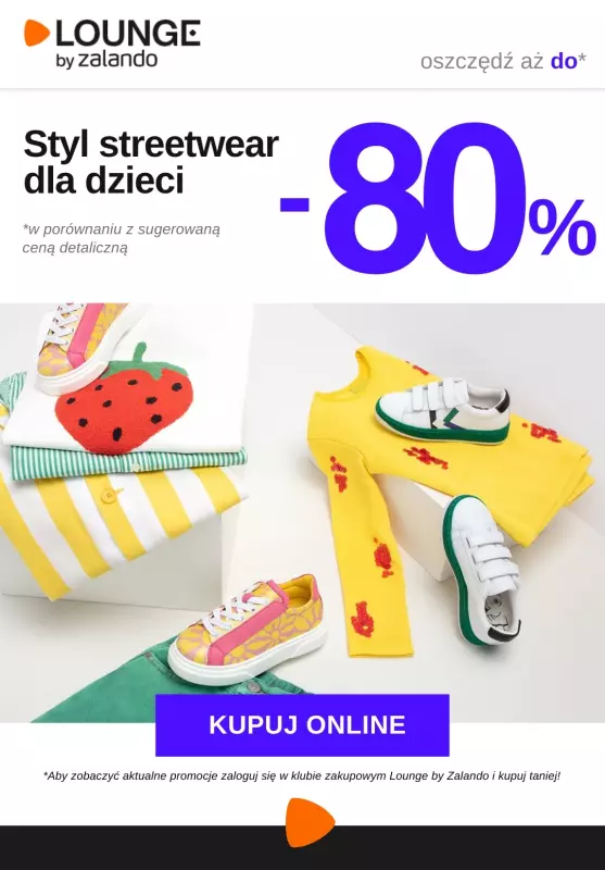 Lounge by Zalando - gazetka promocyjna Do -80% styl streetwear dla dzieci od piątku 14.03 do niedzieli 16.03