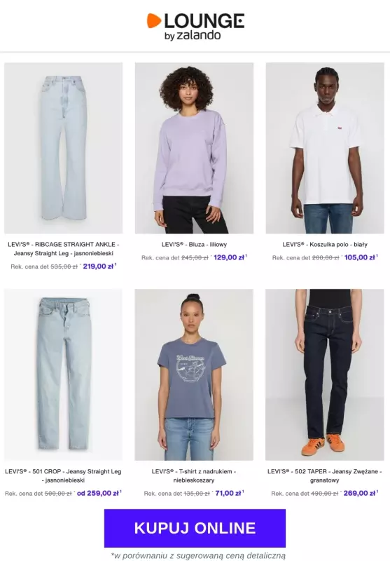 Lounge by Zalando - gazetka promocyjna Specjalne okazje:  Levi's® od środy 26.03 do piątku 28.03 - strona 2