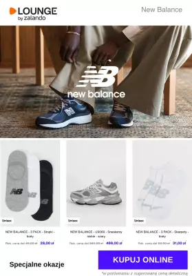 Lounge by Zalando - gazetka promocyjna Specjalne okazje: New Balance od wtorku 06.05 do piątku 09.05