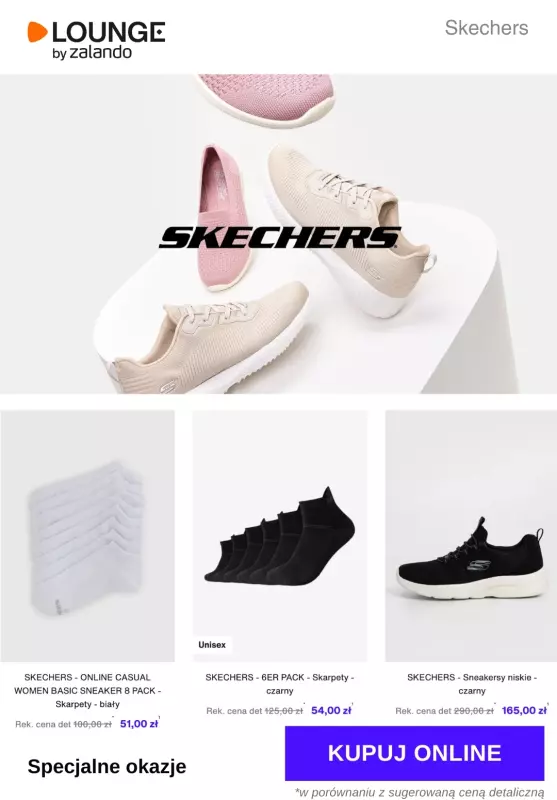 Lounge by Zalando - gazetka promocyjna Specjalne okazje: Skechers  