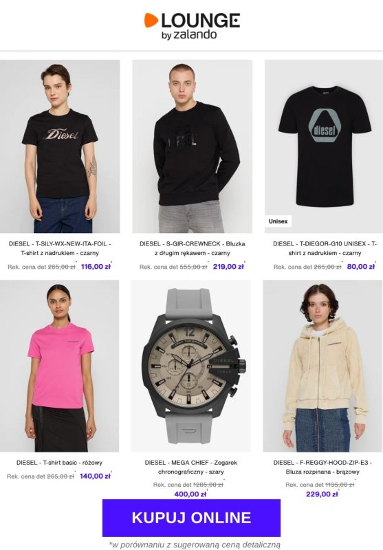 Lounge by Zalando - gazetka promocyjna Specjalne okazje: Diesel od czwartku 08.05 do niedzieli 11.05 - strona 3