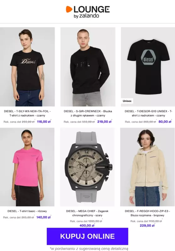Lounge by Zalando - gazetka promocyjna Specjalne okazje: Diesel od czwartku 08.05 do niedzieli 11.05 - strona 3